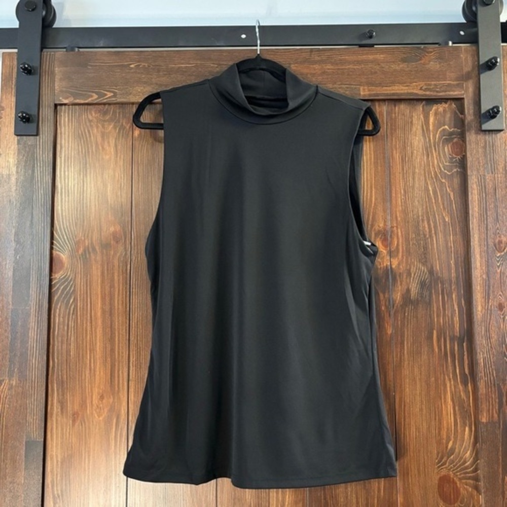 I.N.C. INTERNATIONAL CONCEPTS Women's Black Stretchy Mock-Neck Tank Top NWT